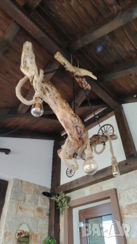 Винтидж пендел,масив ,ръчна изработка, снимка 7 - Декорация за дома - 54366228