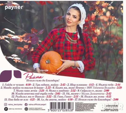 Райна-Искам само да благодаря, снимка 2 - CD дискове - 49553052
