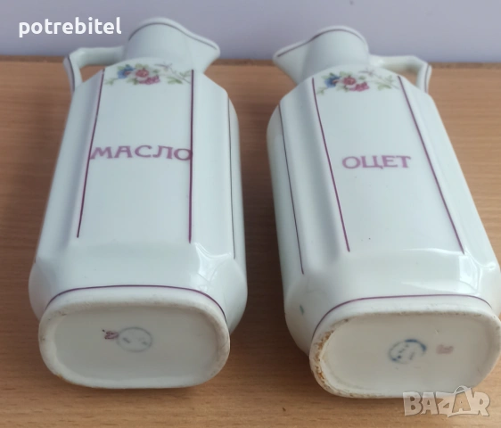 Порцеланови канички за оцет и мАсло - от средата на ХХ век, снимка 3 - Аксесоари за кухня - 54052677