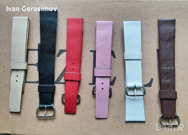 Каишки за часовници от чиста кожа, снимка 2 - Мъжки - 54273398