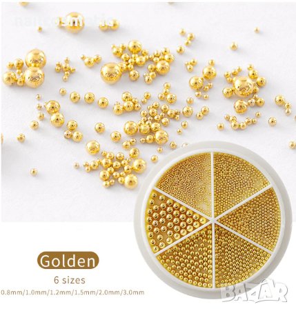 Ново! Перлички микс или комплект в 6 размера, снимка 5 - Продукти за маникюр - 30625396