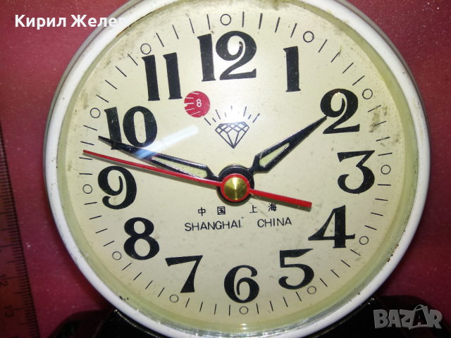 CHANGHAI CHINA Стар КОЛЕКЦИОНЕРСКИ МЕХАНИЧЕН ВИНТИДЖ МОДЕЛ БУДИЛНИК 20801, снимка 2 - Антикварни и старинни предмети - 44533888