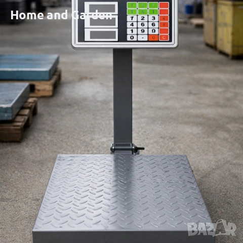 Сгъваем кантар до 1000 кг – рифелова платформа 80×60 см ⚖️