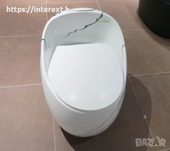 Дизайнерски моноблок с ергономична форма/ бял мрамор, снимка 3 - Други - 54073432