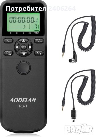 AODELAN TRS-1 дистанционно за фотоапарат Nikon Z7, Z6, Coolpix, снимка 1