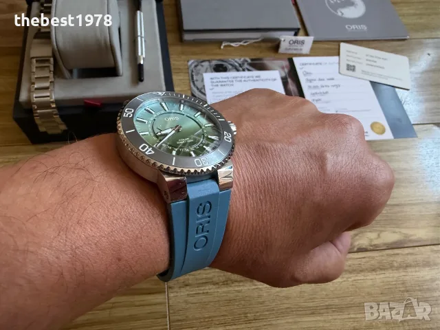 НОВ! Oris Aquis Dat Watt Limited Edition 2, снимка 4 - Мъжки - 55732726