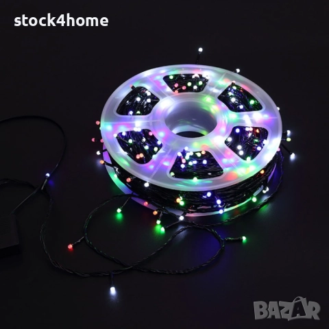 Водоустойчиви Коледни Led лампички Звездно небе - 50 метра 240 светлини, снимка 5 - Лед осветление - 52559953