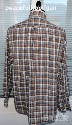 Gant Maine Twill Mens Multicolour Long Sleeve Plaid Checked Casual Shirt Size XL, снимка 7 - Ризи - 47644259