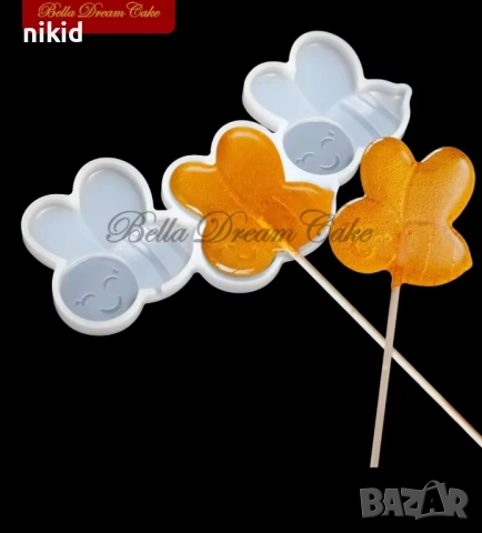 Пчела Пчели силиконов молд форма близалки pops cakes Lollipop Pop Cake Попскейк фондан смола, снимка 3 - Форми - 51448995