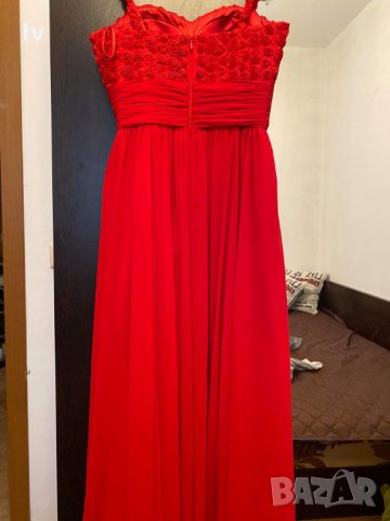 Червена бална  рокля, снимка 4 - Рокли - 24764987