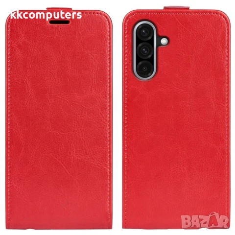 Samsung Galaxy A36 5G / A56 5G Flip3 Кожен Калъф и Скрийн Протектор, снимка 3 - Калъфи, кейсове - 50789854