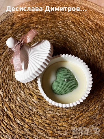 Ръчно изработени соеви свещи – подарък за Свети Валентин ,8 март,повод, снимка 8 - Арт сувенири - 53294930