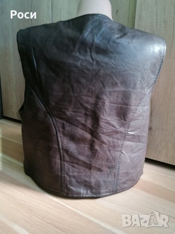 Кожен елек ХЛ, снимка 4 - Елеци - 42564780