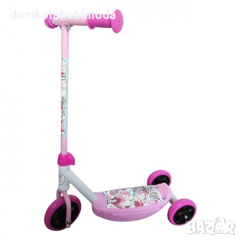 Тротинетка с три гуми, 20Kg.Светещи гуми,Регулируема височина до 64 см, снимка 2 - Скутери и тротинетки - 36614305