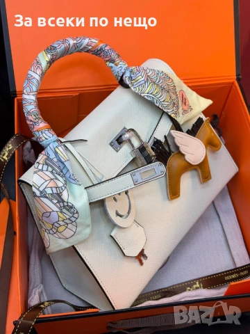 Hermes Дамска Чанта Естествена Кожа Хермес - Налични Различни Цветове Код SK746, снимка 7 - Чанти - 53158882