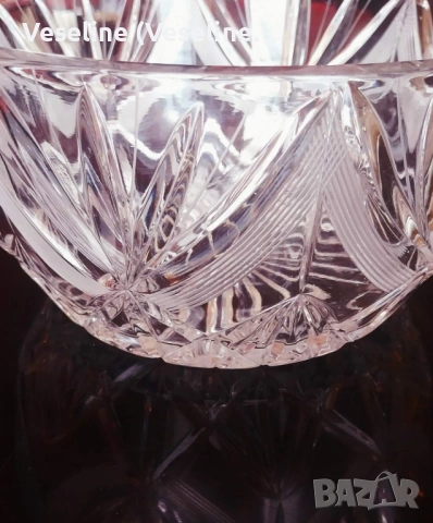 Кристална купа за плодове / декорация, снимка 3 - Декорация за дома - 53927347