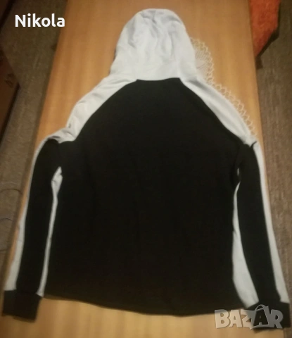 NIKE/НАЙК-Оригинален Черно Бял Памучен Суичър-Горнище !, снимка 3 - Суичъри - 54094970