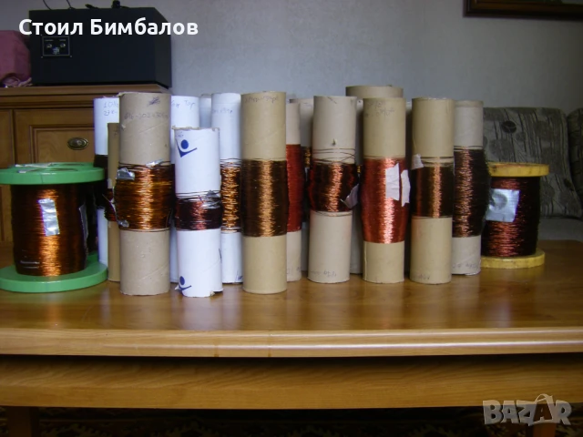 Употребяван бобинажен, намотъчен, емайлиран меден проводник от 0.13мм до 1.37мм - малки количества , снимка 3 - Друга електроника - 47107203