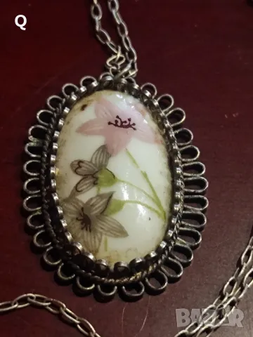 старо сребърно колие , снимка 2 - Колиета, медальони, синджири - 48774619