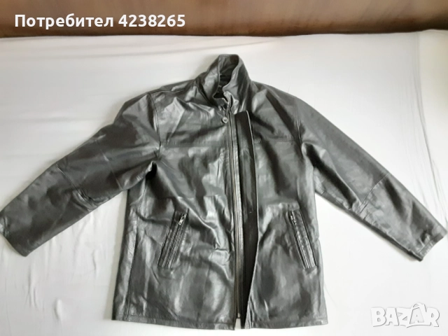 кожено яке "Patino" черно, естествена кожа, размер 54, снимка 2 - Якета - 52222002