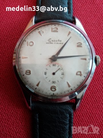 EXACTO by RADO Watch Co, 1950 г. Vintage Swiss Jumbo, Ancre 17 rubis, antimagnetic, мъжки часовник