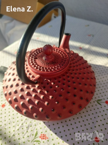 Красив чугунен чайник японски стил - чисто нов, снимка 4 - Други - 52798734