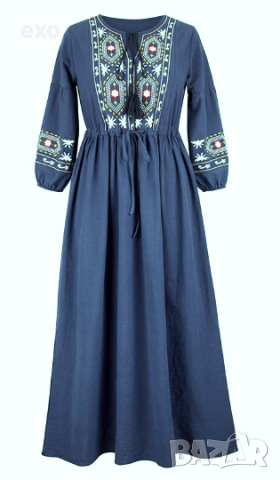 Елегантна лятна рокля, лятна рокля с бродерия, Лятна рокля памук, снимка 8 - Рокли - 41057357