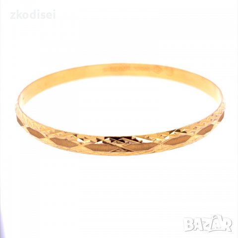 Златна дамска гривна 6,35гр. диаметър:7,0см. 14кр. проба:585 модел:12182-3