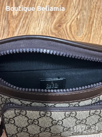 Мъжка Чантичка Gucci от естествена кожа, снимка 4 - Чанти - 53102426
