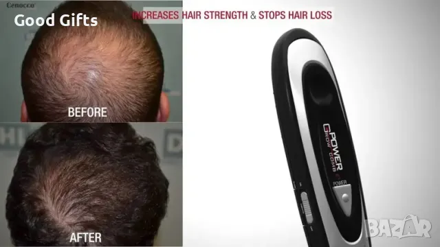 Лазерна четка за стимулиране растежа на коса и брада Power Grow Comb, снимка 2 - Продукти за коса - 47511344