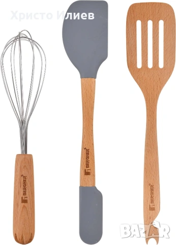 Комплект 3 части прибори за готвене Bergner