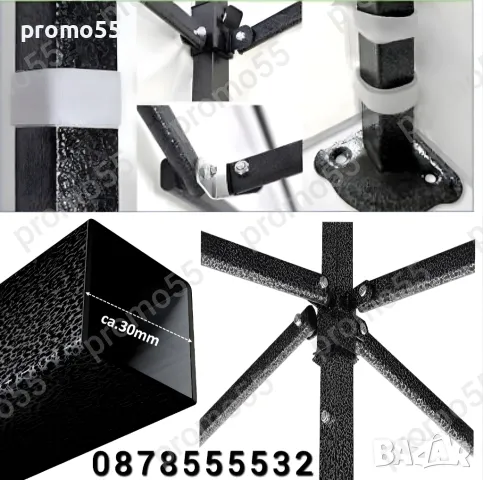 Сгъваема шатра с усилена консрукция и гумирано покривало, снимка 3 - Друго търговско оборудване - 49162583