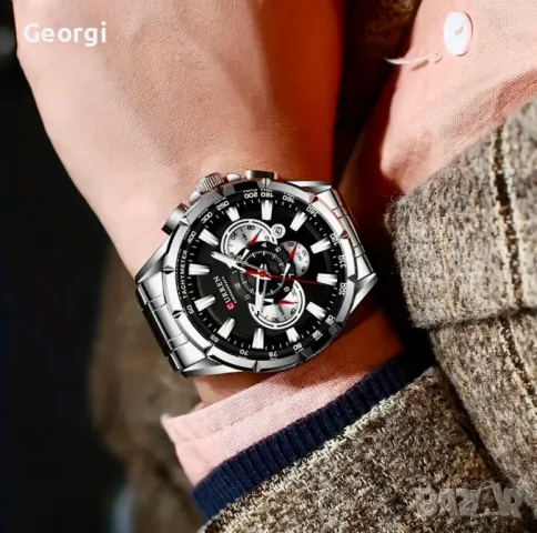 Мъжки, Спортно/Елегантен син хронограф Curren “Stills” 4серия*!, снимка 8 - Мъжки - 49521973