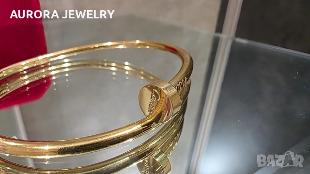 CARTIER Nail Gold Juste un Clou Small Model Унисекс Гривна Пирон, снимка 5 - Гривни - 53169829