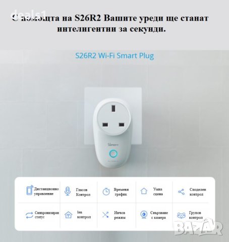 SONOFF S26R2 WiFi Интелигентен Контакт, снимка 9 - Друга електроника - 42232467