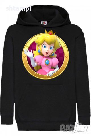 Детски Суитчър/Суитшърт Princess Peach 2,Super Mario,Игра,Подарък,Изненада,Забавление,Рожден Ден