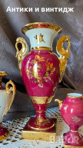 Винтидж френски вази Limoges , снимка 6 - Вази - 50936872