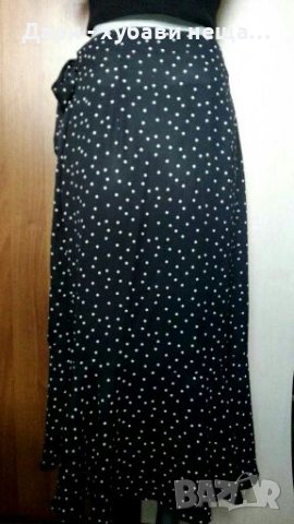 Черна дълга пола на точки🍀❤XS,S,M❤🍀арт.4282, снимка 3 - Поли - 36943893
