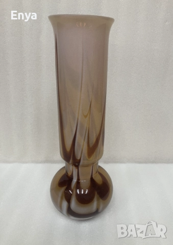 Италианска стъклена ваза от Opaline Florence, снимка 2 - Вази - 52560922