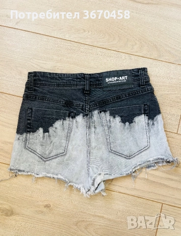Дамски къси дънкови панталони размер 27 ХС/С, снимка 4 - Къси панталони и бермуди - 51755386
