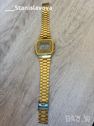 Ретро дигитален часовник Casio Vintage A168 (Златист цвят)- Отлично състояние 