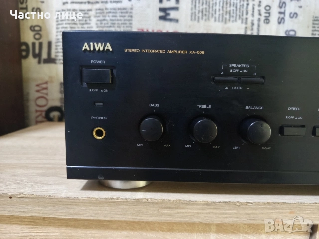 Усилвател "Aiwa"XA-008, снимка 4 - Ресийвъри, усилватели, смесителни пултове - 54213505