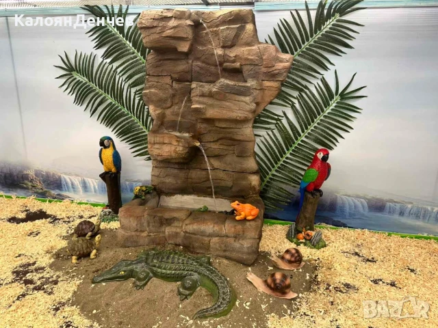 Градински водопад от щампован бетон 