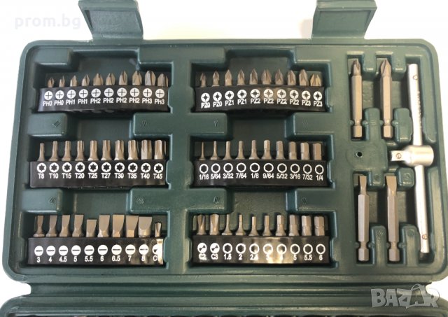 гедоре, комплект вложки, битове с тресчотка 130 ч, Mannesmann, Германия, снимка 5 - Гедорета - 30446721