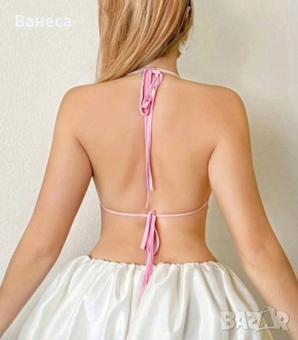 Чисто нов топ с гол гръб Хс/С размер, снимка 3 - Потници - 54229921