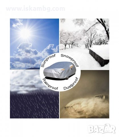 УНИВЕРСАЛНО ПОКРИВАЛО ЗА ЦЯЛАТА КОЛА, ПРОТИВ СНЯГ И СЛЪНЦЕ - код 2824, снимка 9 - Аксесоари и консумативи - 33916503