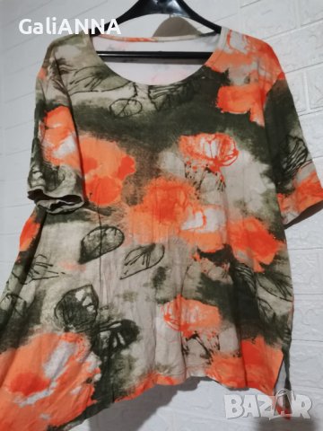 СТРАХОТНА ТУНИКА СВЕЖИ ЦВЕТОВЕ 2XL-3XL, снимка 4 - Туники - 40692906