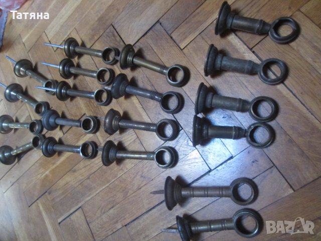 халки и носачи  за автентичен месингов корниз