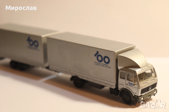 HERPA H0 1/87 MERCEDES BENZ ТИР КОЛИЧКА КАМИОН МОДЕЛ, снимка 10 - Колекции - 52111516