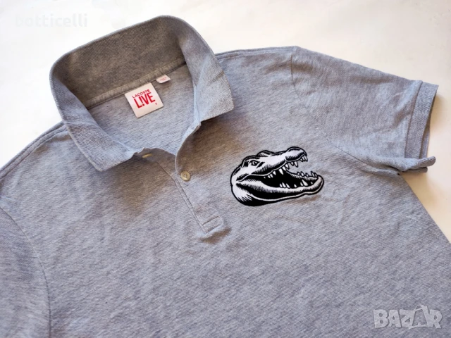 Lacoste LIVE! Cotton Polo Shirt Mens -M- оригинална мъжка тениска , снимка 3 - Тениски - 51085745